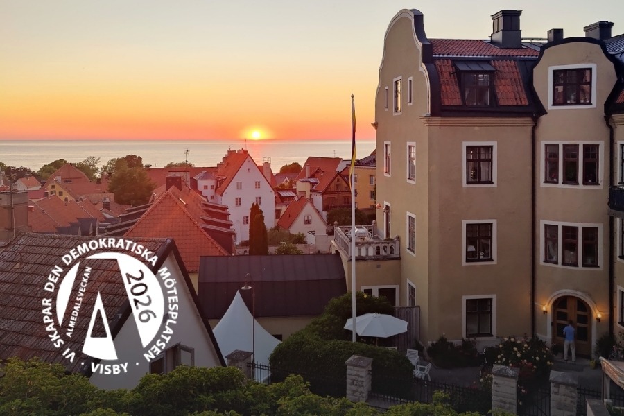 Gotland i solnedgång. Våra barns klimat i Almedalen